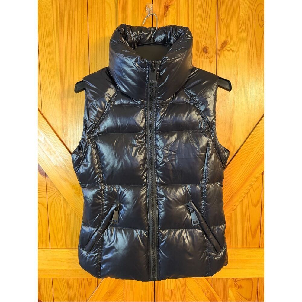 SAM New York Freedom Medium Goose Down Black Quilted Puffer Vest (6763)Read